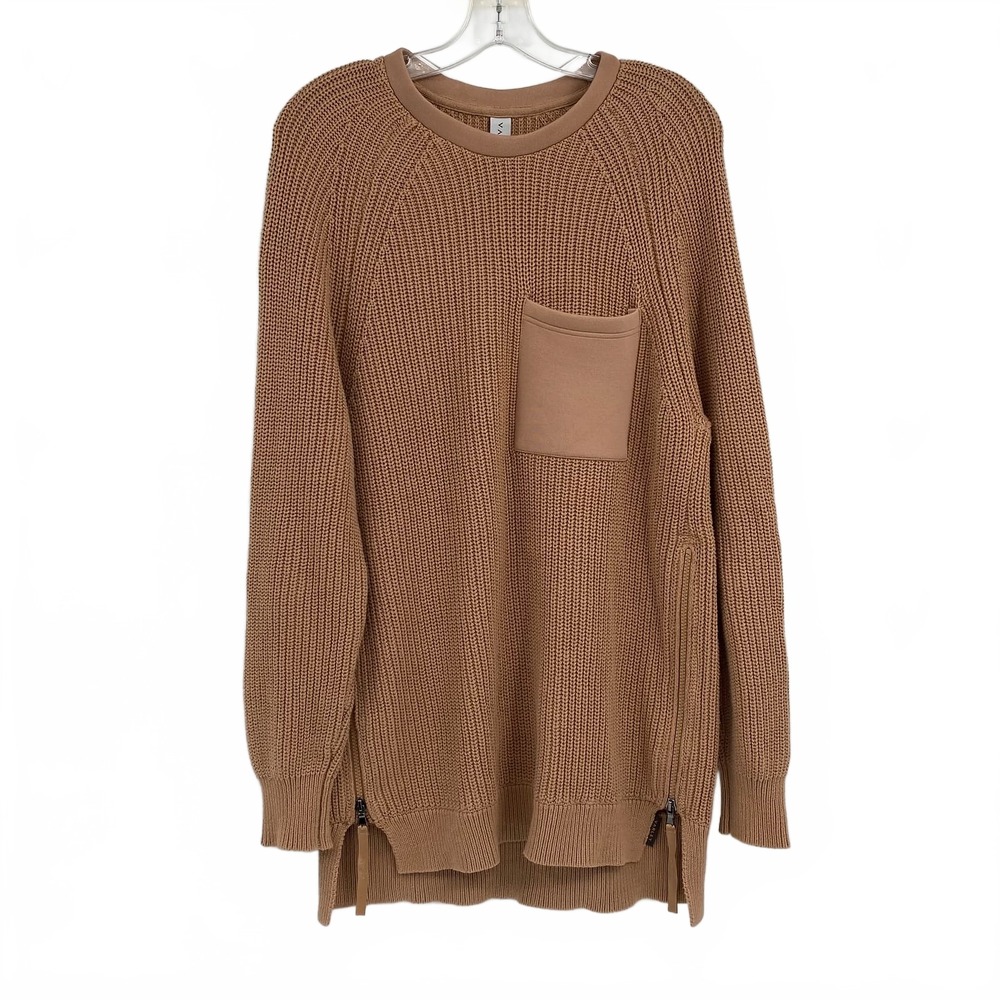 Varley Brown Crew Neck Sweater | Womens M